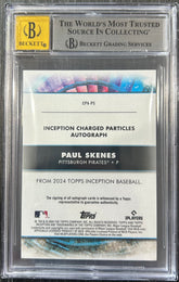 2024 Topps Inception Charged Particles Autographs Paul Skenes #CPAPS /100 BGS 8.5 Auto 10